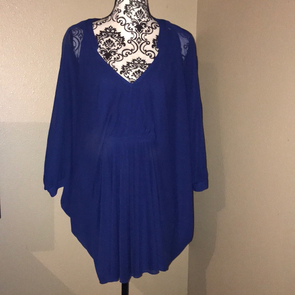 Cobalt Blue Tunic Top